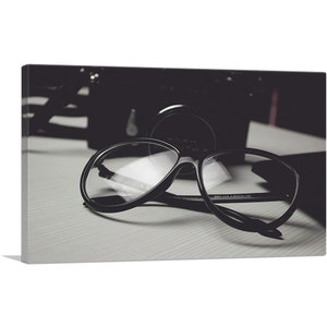 ARTCANVAS Retro Glasses Home Decor Canvas Art Print