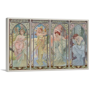 Lienzo ARTCANVAS Times of the Day de Alphonse Mucha