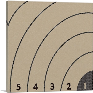 ARTCANVAS Modern Dart Board Corner Canvas Art Print