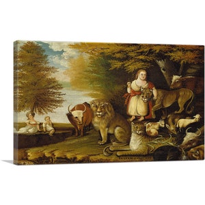 ARTCANVAS Peaceable Kingdom 1830 by Edward Hicks Canvas Art Print