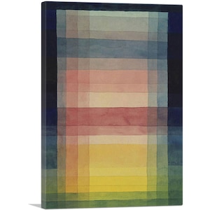 ARTCANVAS Architecture of the Plain 1923 by Paul Klee Canvas Art Print 26"x18"