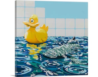 ARTCANVAS Rubber Ducky by Banksy Canvas Art Print