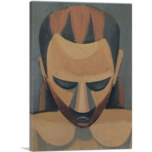 ARTCANVAS Tete d&#39;homme 1908 by Pablo Picasso Canvas Art Print