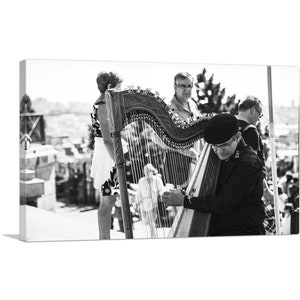 ARTCANVAS Harp Player Harpist Home Decor Canvas Art Print