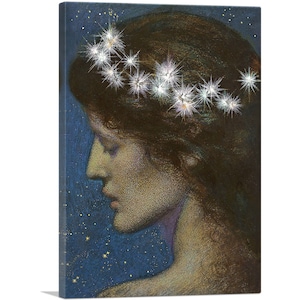 ARTCANVAS Noche por Edward Robert Hughes Lienzo Impresión 26"x18"