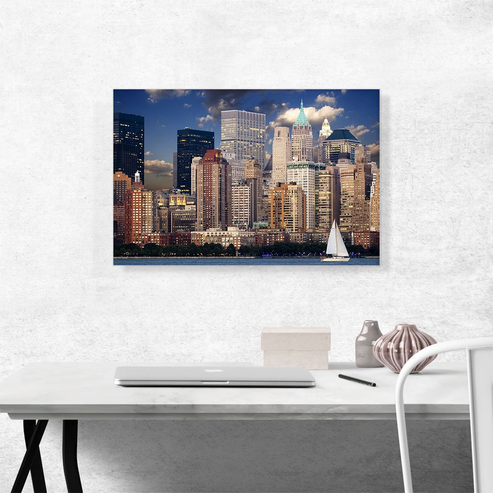 ARTCANVAS New York Downtown Skyline Canvas Art Print - Etsy
