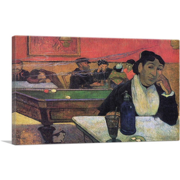 ARTCANVAS Night Cafe at Arles 1888 by Paul Gauguin Canvas Art Print 26"x18"