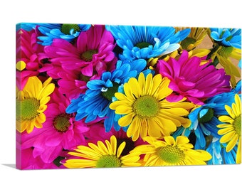 ARTCANVAS Colorful Flowers Home Decor Canvas Art Print