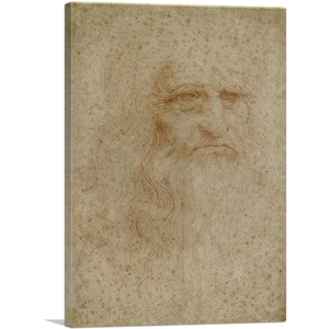 ARTCANVAS Leonardo da Vinci Self-Portrait 1512 by Leonardo da Vinci Canvas Art Print