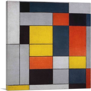 ARTCANVAS Composition No. II 1920 by Piet Mondrian Canvas Art Print