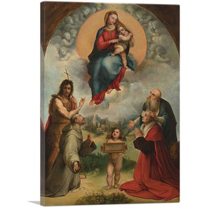 ARTCANVAS Madonna of Foligno 1507 by Raphael Canvas Art Print