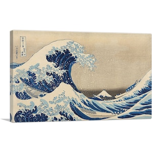 ARTCANVAS The Great Wave off the Coast of Kanagawa 1829 by Katsushika Hokusai Canvas Art Print