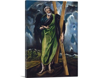 ARTCANVAS Saint Andrew 1610 by El Greco Canvas Art Print