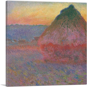 ARTCANVAS Haystack 1891 by Claude Monet Canvas Art Print