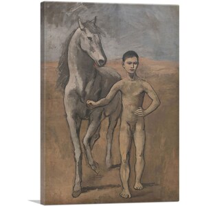ARTCANVAS Boy Leading a Horse 1905 by Pablo Picasso Canvas Art Print 26&quot;x18&quot;