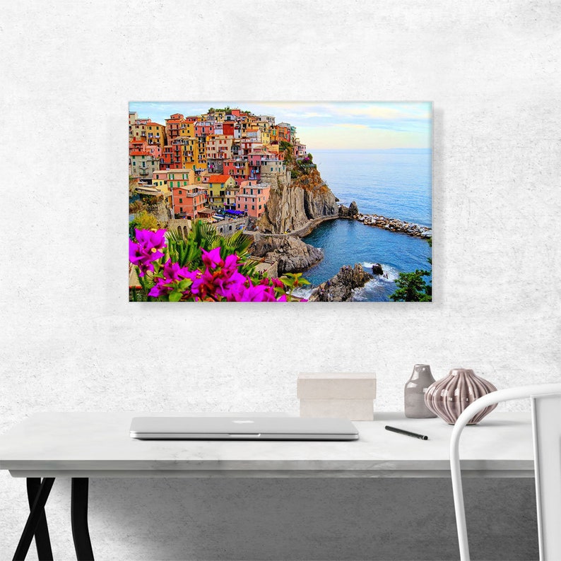 ARTCANVAS Village of Vernazza Cinque Terre Italy Canvas Art - Etsy