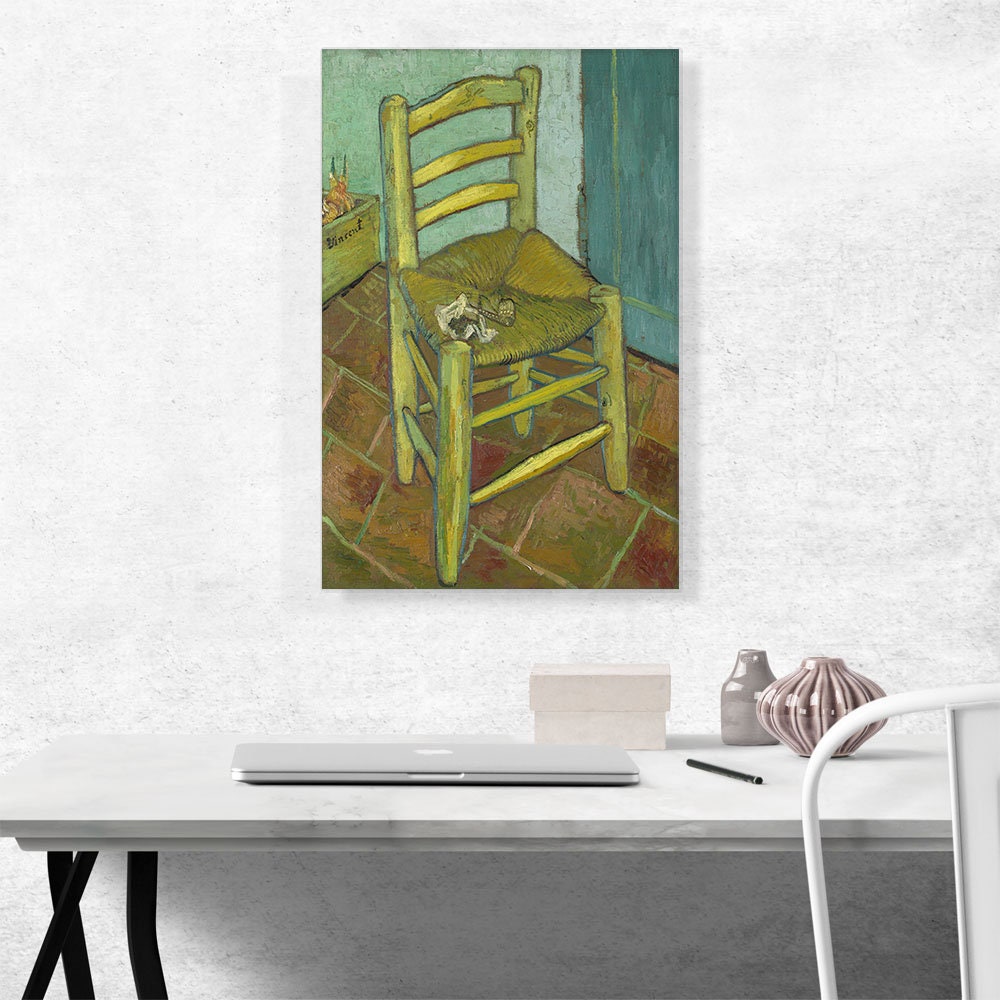ARTCANVAS Van Gogh's Chair 1888 by Vincent Van Gogh Canvas | Etsy
