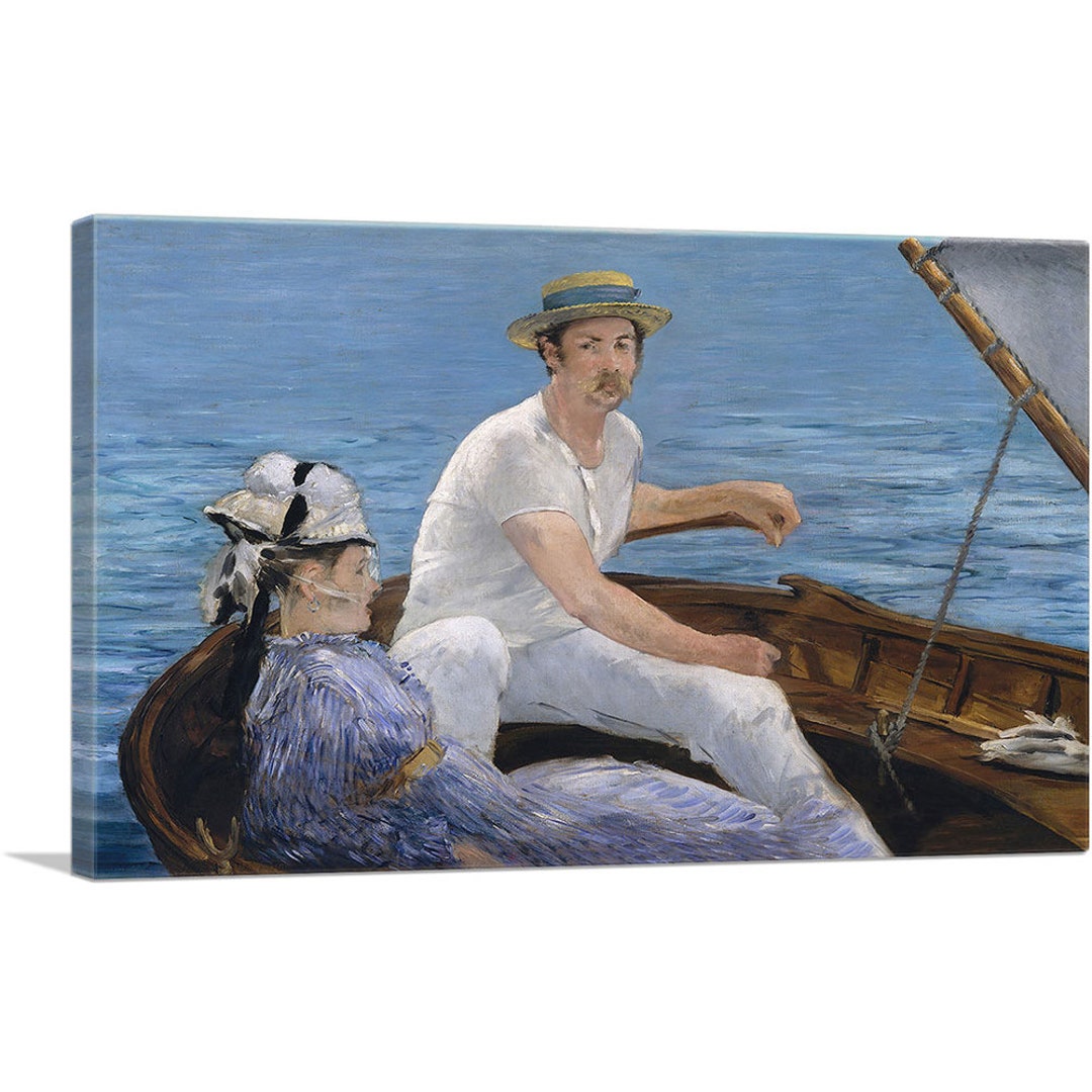 ARTCANVAS Boating 1874 by Edouard Canvas Art Print Etsy
