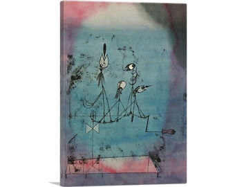 ARTCANVAS Twittering Machine 1922 by Paul Klee Canvas Art Print 26"x18"