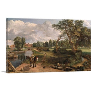 ARTCANVAS Flatford Mill Canvas Art Print by John Constable 26&quot;x18&quot;