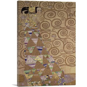 ARTCANVAS Expectation - Tree of Life Detail 1909 by Gustav Klimt Canvas Art Print