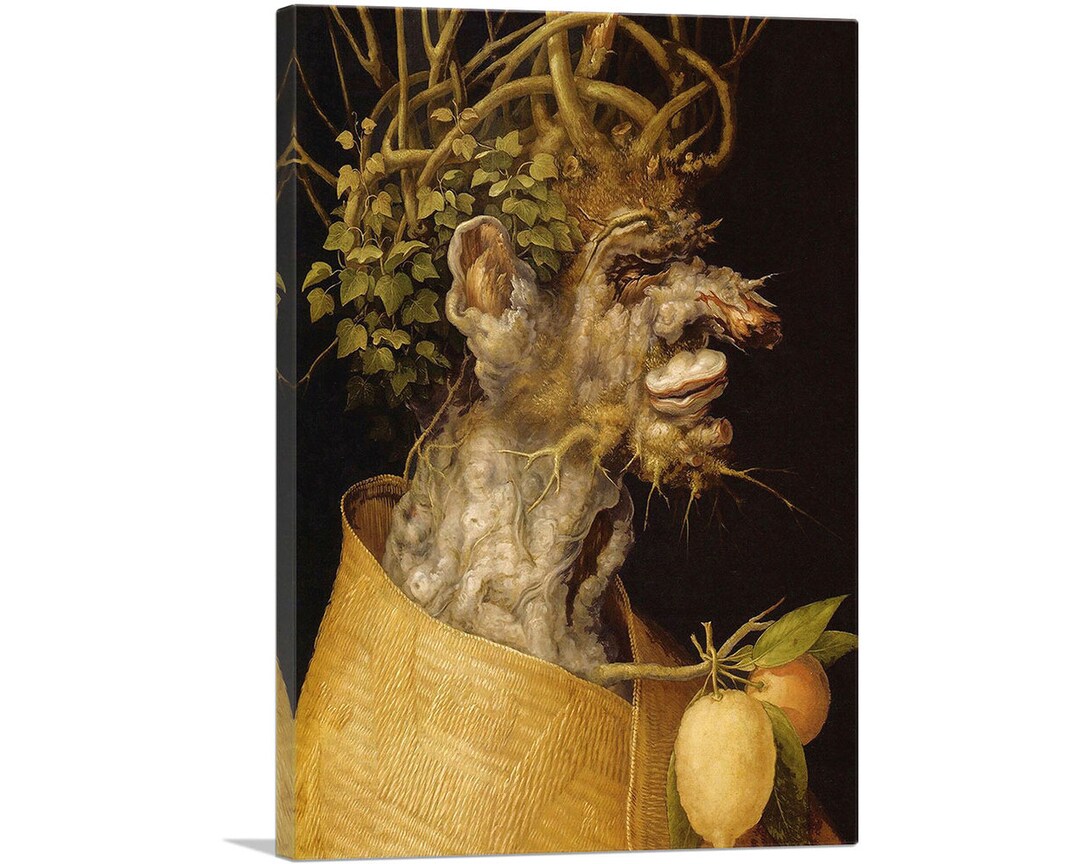 ARTCANVAS the Winter 1563 by Giuseppe Arcimboldo Canvas Art Print 26 ...