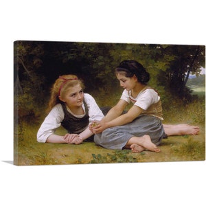 ARTCANVAS The Nut Gatherers Hazelnuts 1882 Canvas Art Print by William-Adolphe Bouguereau 26&quot;x18&quot;
