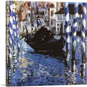 ARTCANVAS The Grand Canal of Venice 1875 by Edouard Manet Canvas Art Print