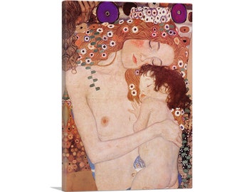 ARTCANVAS The Three Ages of Woman - Mother and Child Detail 1905 by Gustav Klimt Canvas Art Print