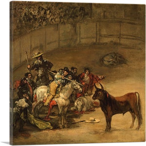 ARTCANVAS Bullfight 1824 by Francisco de Goya Canvas Art Print