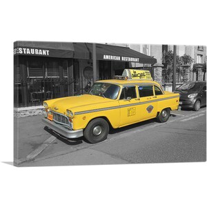 ARTCANVAS New York City Restaurant Yellow Taxi Cab Canvas Art Print - Etsy