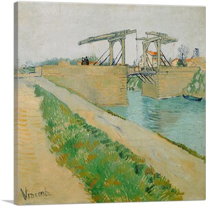 ARTCANVAS The Langlois Bridge 1888 by Vincent van Gogh Canvas Art Print