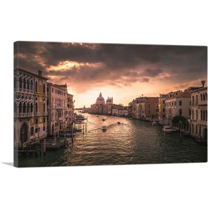 ARTCANVAS Venetian Canal Italy Canvas Art Print