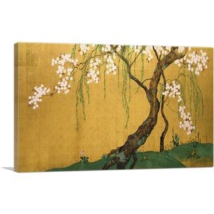 ARTCANVAS Cherry Tree by Sakai Hoitsu Canvas Art Print