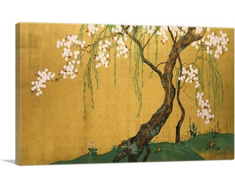 ARTCANVAS Cherry Tree by Sakai Hoitsu Canvas Art Print