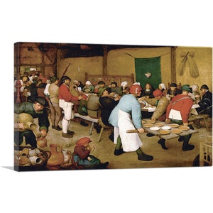 ARTCANVAS The Peasant Wedding 1569 by Pieter Bruegel the Elder Canvas Art Print