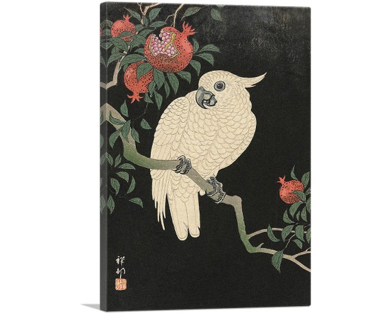 ARTCANVAS White Rabbit Canvas Art Print by Ohara Koson