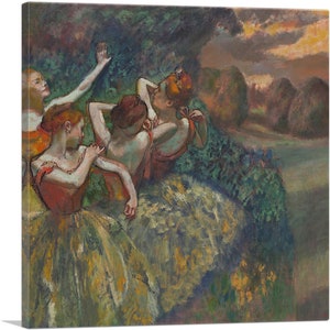 ARTCANVAS Four Dancers 1899 Canvas Art Print by Edgar Degas