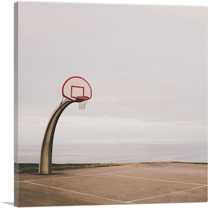 ARTCANVAS Basketball Court Beach Home Decor Canvas Art Print
