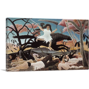 ARTCANVAS The War - La Guerre 1894 by Henri Rousseau Canvas Art Print