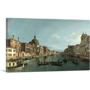 ARTCANVAS Venice - The Grand Canal 1740 by Canaletto Canvas Art Print