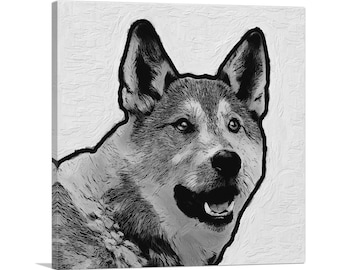 ARTCANVAS Laika Dog Breed Canvas Art Print