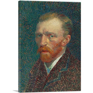 ARTCANVAS Vincent van Gogh Self-Portrait 1887 by Vincent van Gogh Canvas Art Print