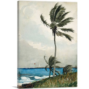 ARTCANVAS Palm Tree - Nassau 1898 by Winslow Homer Canvas Art Print