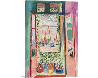 ARTCANVAS Open Window - Collioure 1905 by Henri Matisse Canvas Art Print