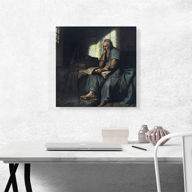 ARTCANVAS the Apostle Paul in Prison 1627 by Rembrandt Van - Etsy