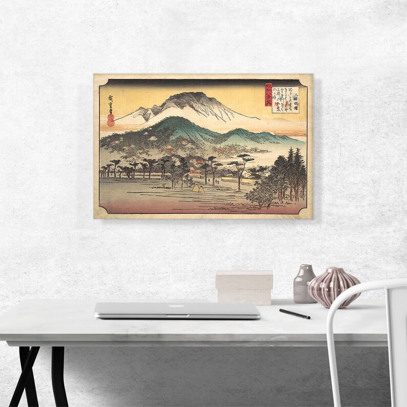 ARTCANVAS Evening Bell at Mii Temple Canvas Art Print by Utagawa Hiroshige image 2