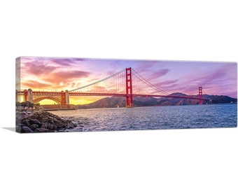 ARTCANVAS Golden Gate Bridge San Francisco Panoramic Canvas Art Print