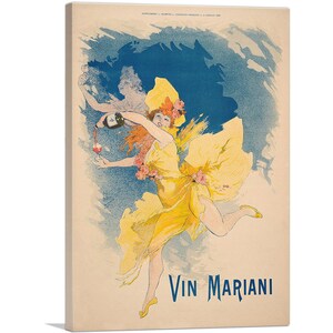 ARTCANVAS Vin Mariani 1894 by Jules Cheret Canvas Art Print