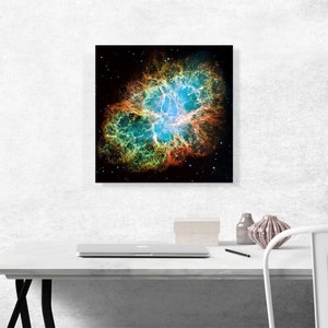 ARTCANVAS Crab Nebula Vivid Detail Hubble Telescope Nasa Photograph Canvas Art Print image 2